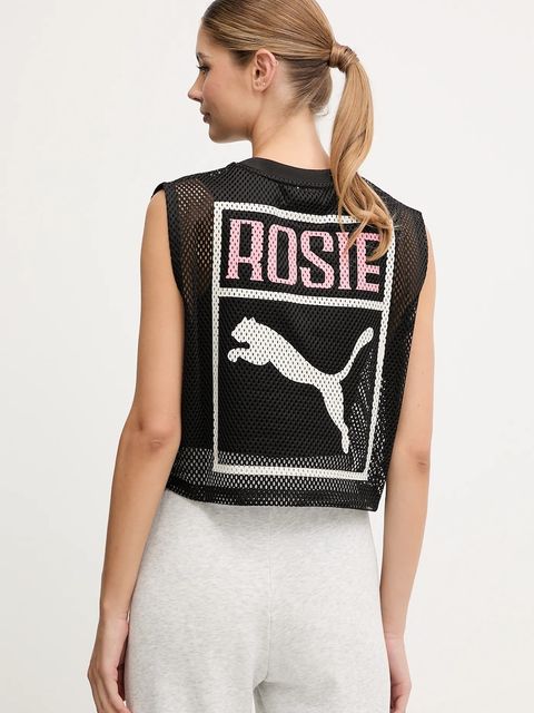 Puma top PUMA x ROSÉ kolor czarny 633804