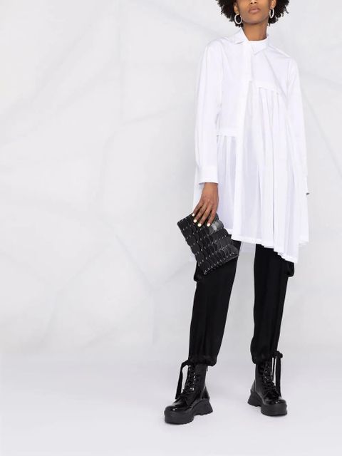 Comme Des Garçons asymmetric pleated shirt - White - zdjęcie produktu nr 2