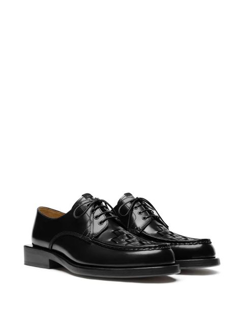 Jacquemus woven lace-up derby shoes - Black - zdjęcie produktu nr 2