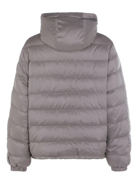 Miu Miu technical-pongé puffer jacket - Grey - zdjęcie produktu nr 2