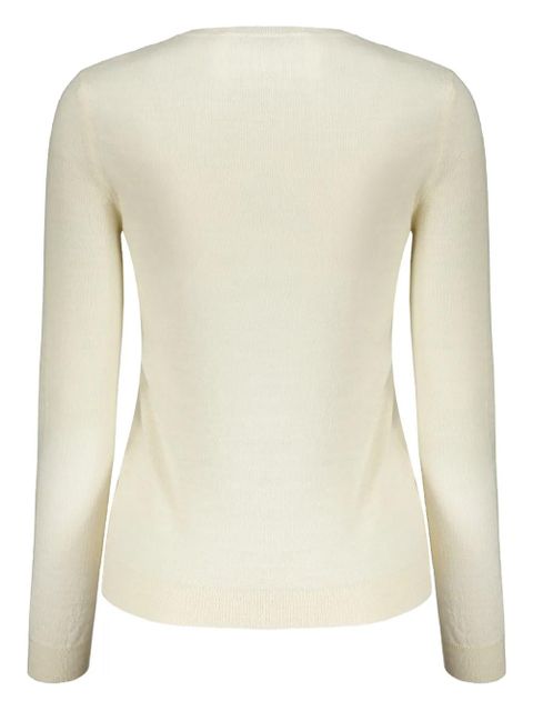 Valentino Garavani logo-embroidered crew neck sweater - Neutrals - zdjęcie produktu nr 2