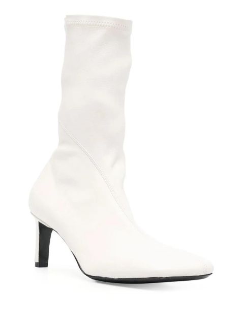 Jil Sander 65mm leather ankle boots - White