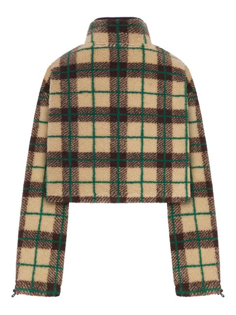 Miu Miu checked zip jacket - Neutrals - zdjęcie produktu nr 2