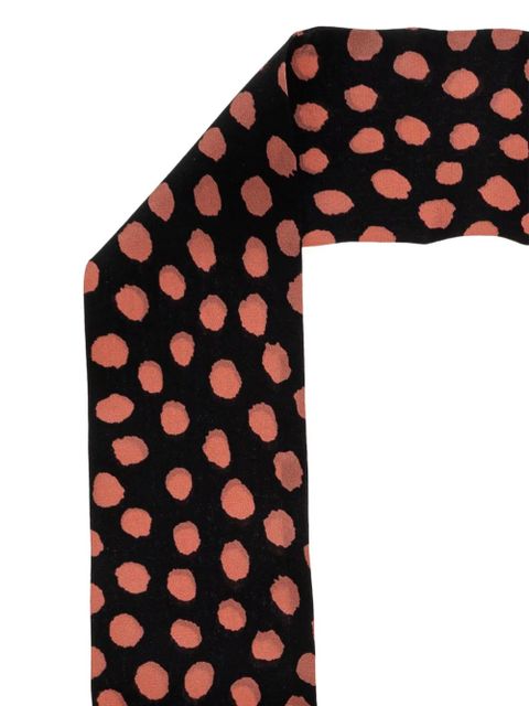 Chloé Spotted silk scarf - Black - zdjęcie produktu nr 2
