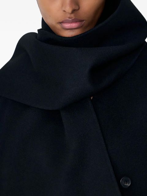 The Row Calitra double-breasted scarf jacket - Black