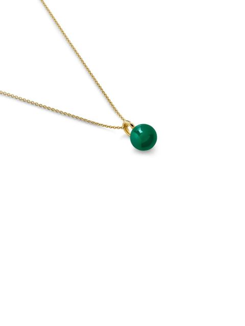 Monica Vinader gemstone-pendant necklace - Gold