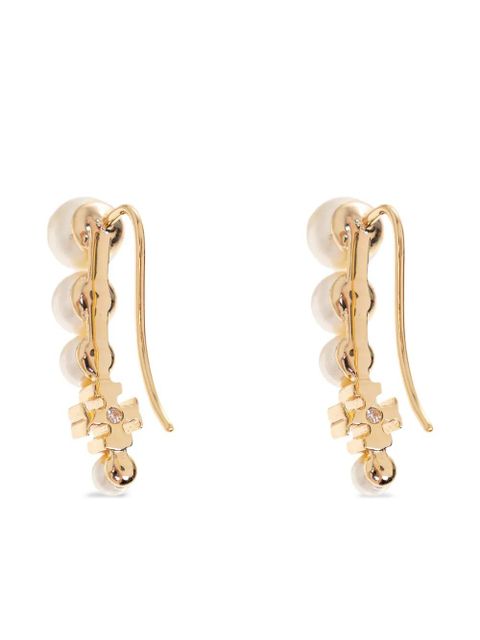 Tory Burch Pearl Ear Crawler earrings - Gold
