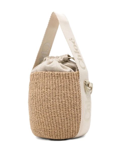 Chloé woven top-handle shoulder bag - Neutrals
