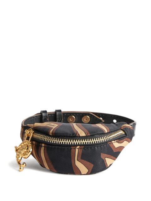 PUCCI Yummy leather-strap printed coin purse - Black
