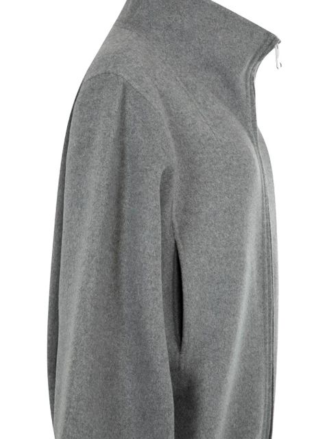 KHAITE Garret high-neck zip-front jacket - Grey