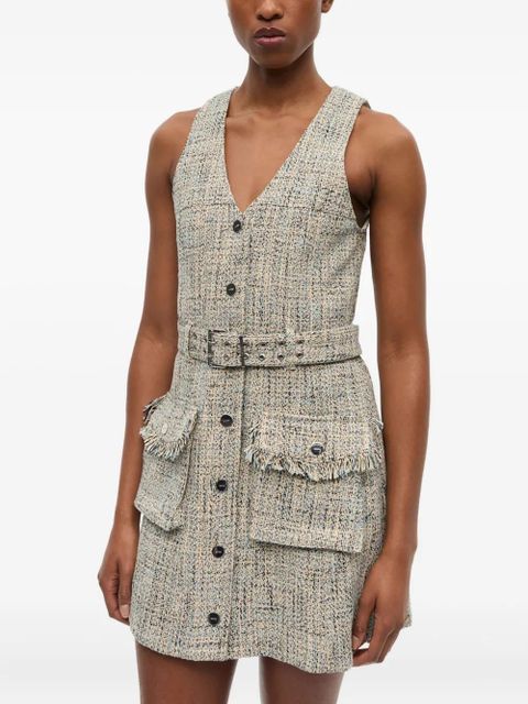 GANNI tweed mini dress - 693