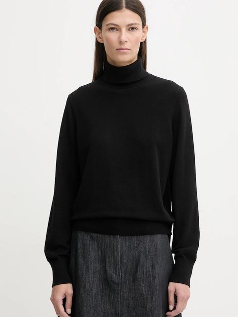 Marc O'Polo sweter damski kolor czarny lekki z golfem 5000007462 - zdjęcie produktu nr 1