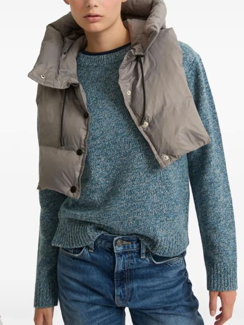 Yves Salomon padded-hood water-repellent bib - Grey - zdjęcie produktu nr 2