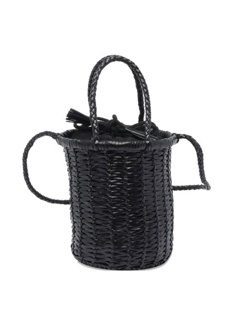DRAGON DIFFUSION braided leather bucket bag - Black