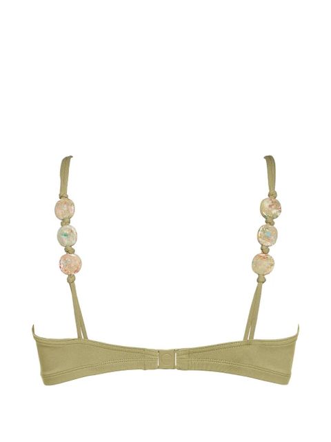 ERES Edina full-cup beaded bikini top - Green - zdjęcie produktu nr 2