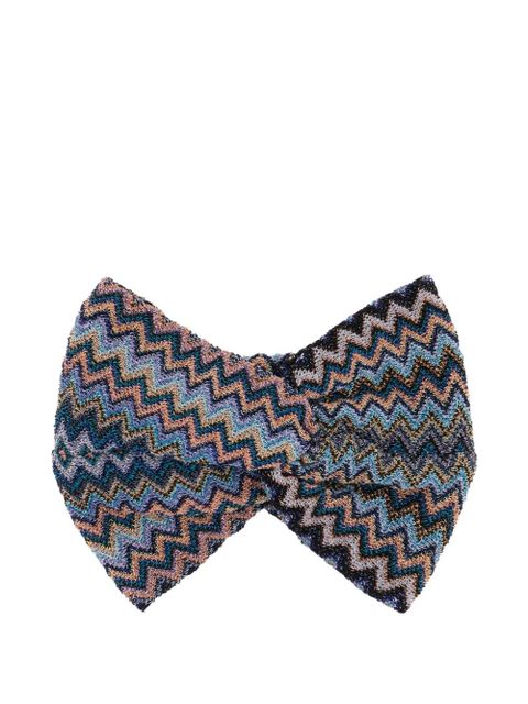 Missoni knotted headband - Blue - zdjęcie produktu nr 2