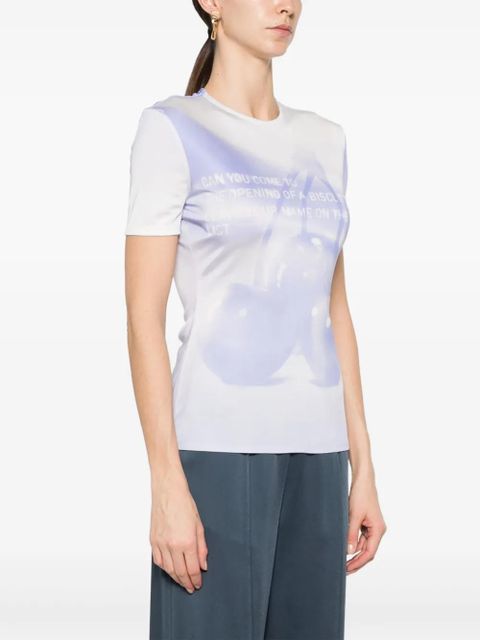 Jil Sander graphic-print jersey T-shirt - Blue