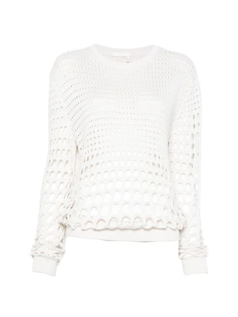 Chloé open-knit sweater - White - zdjęcie produktu nr 1