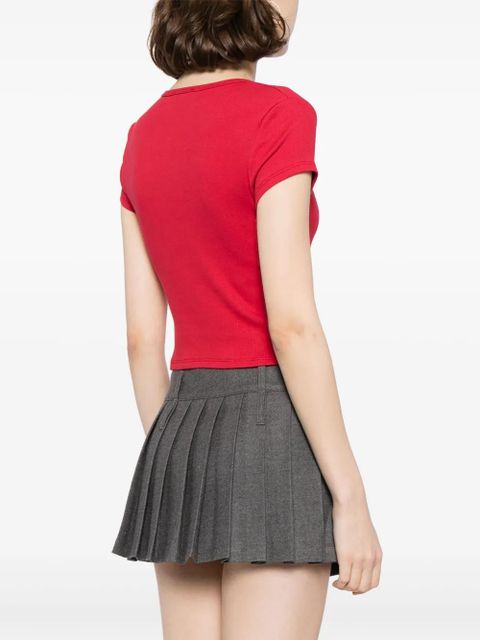 Reformation Muse cropped T-shirt - Red - zdjęcie produktu nr 2