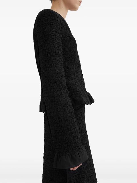 Jil Sander textured-finish jacket - Black