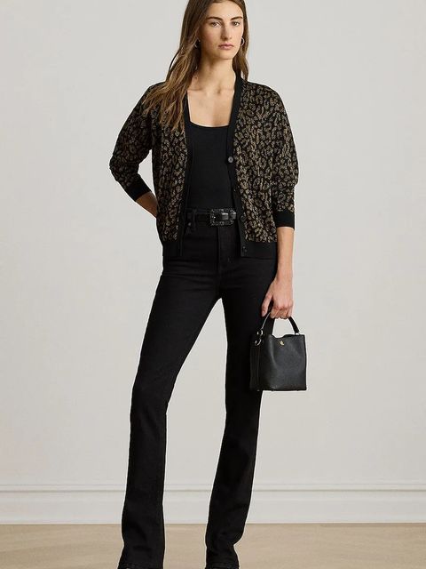 Lauren Ralph Lauren kardigan damski kolor czarny lekki 200979661