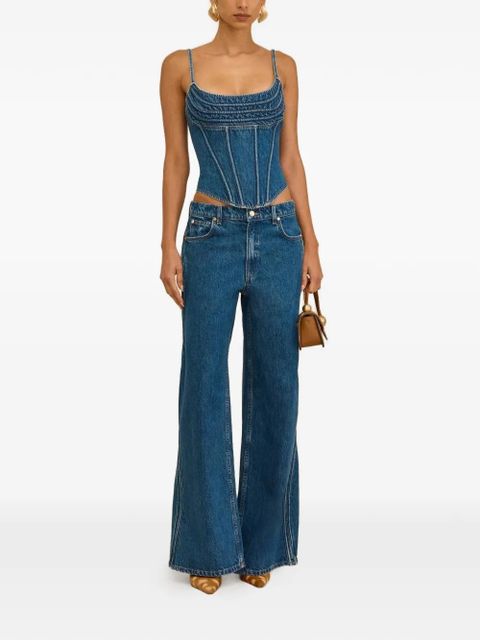 Cult Gaia seam detail flared jeans - Blue - zdjęcie produktu nr 2