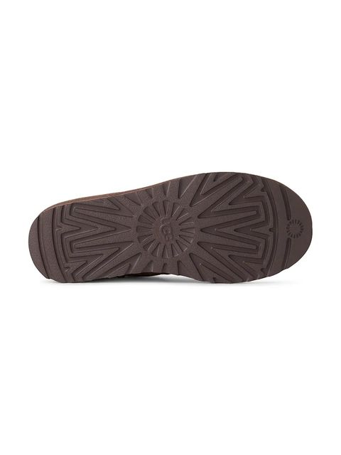 UGG śniegowce zamszowe Classic Ultra Mini Biarritz kolor brązowy 1171538.RYK