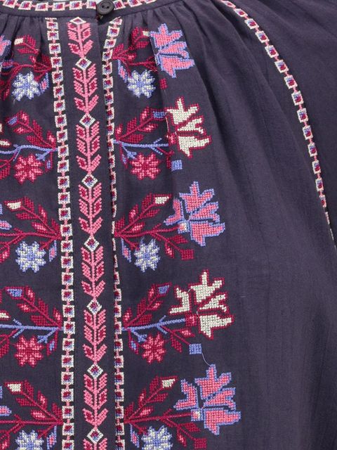 MARANT ÉTOILE embroidered floral top - Purple