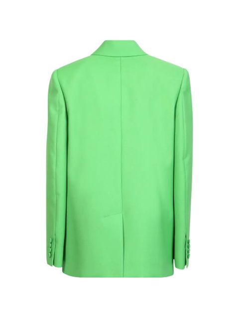 Alexander McQueen double-breasted drop hem blazer - Green