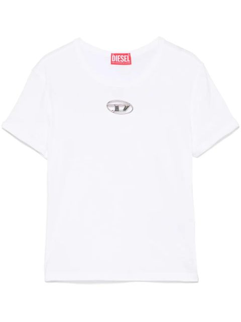 Diesel T-Uncutie-Long-Od T-shirt - White - zdjęcie produktu nr 1