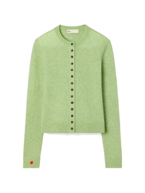 Tory Burch cashmere silk cardigan - Green - zdjęcie produktu nr 1