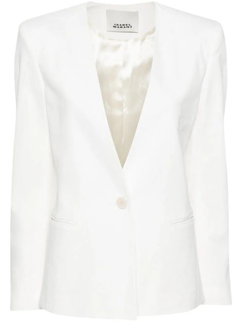 ISABEL MARANT Manzil single-breasted blazer - White