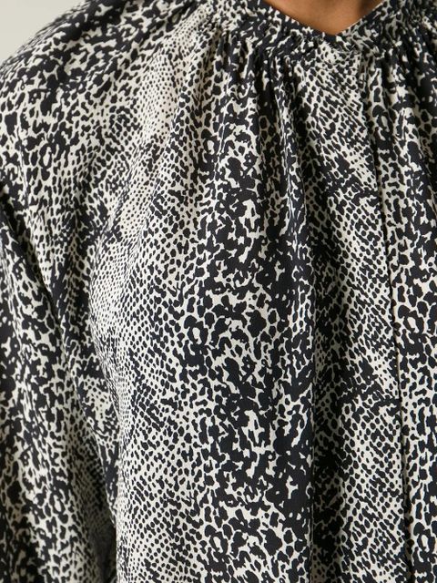 Lanvin snakeskin print blouse - Black