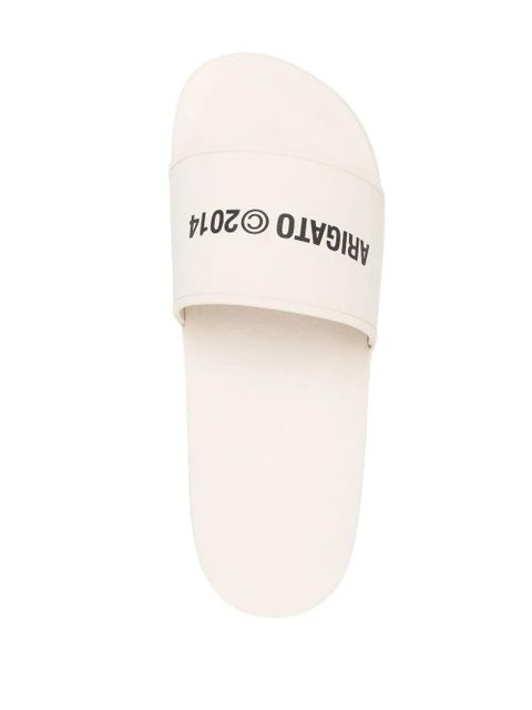 Axel Arigato logo-print pool slides - Neutrals