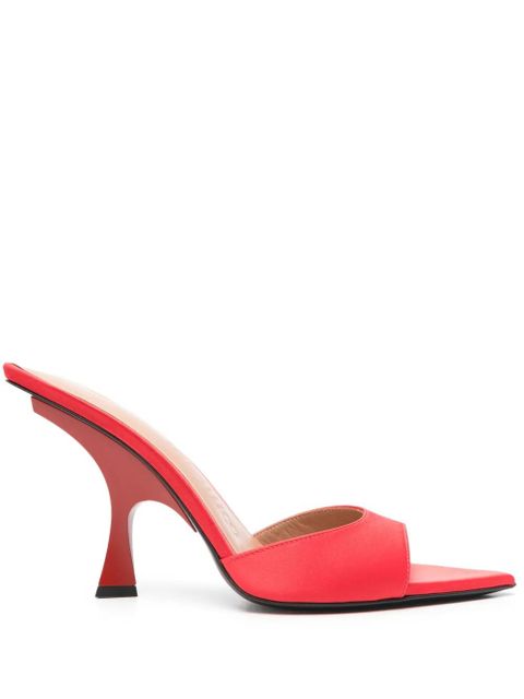 The Attico 100mm pointed-toe sandals - Red - zdjęcie produktu nr 1