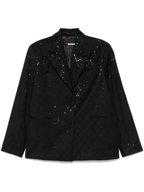 ROTATE BIRGER CHRISTENSEN sequinned blazer - Black - zdjęcie produktu nr 1