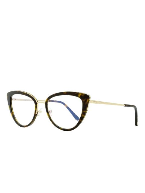 TOM FORD Eyewear cat-eye metal glasses - Brown - zdjęcie produktu nr 2