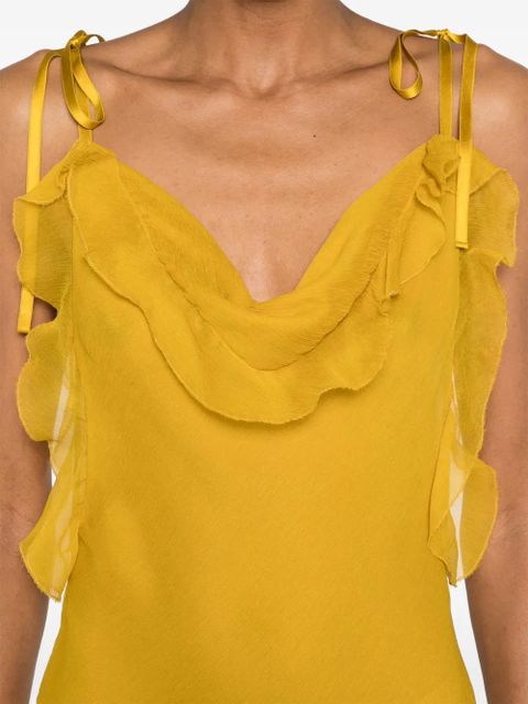 Saint Laurent silk maxi dress - Yellow