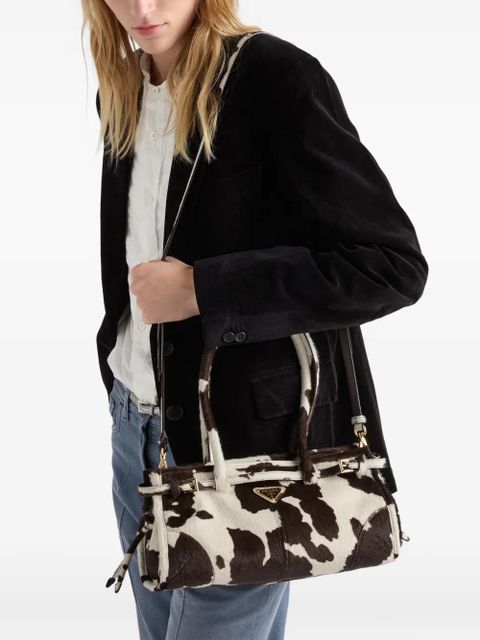 Prada medium Bonnie printed tote bag - White