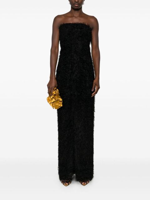 TOTEME strapless fil-coupé dress - Black - zdjęcie produktu nr 2