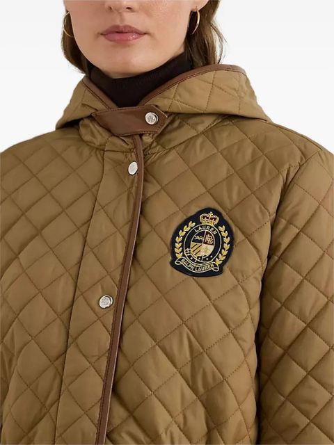 Lauren Ralph Lauren quilted hooded jacket - Brown