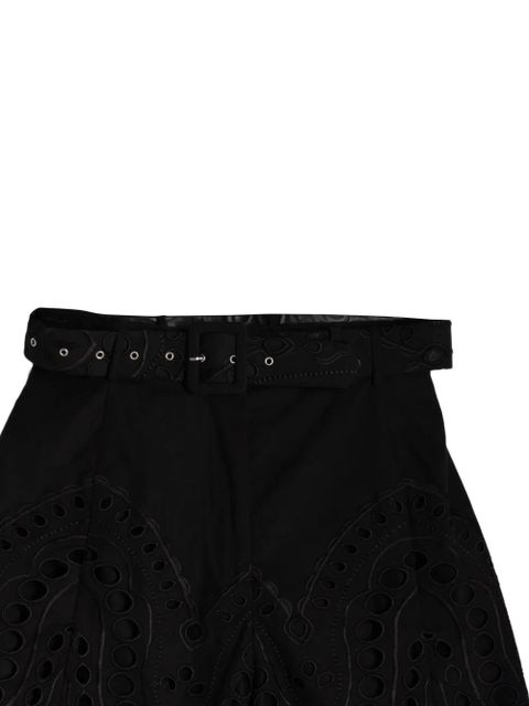 Charo Ruiz Ibiza Dune sealace belted shorts - Black