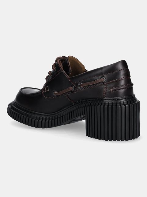 Camper czółenka skórzane Pix London kolor bordowy na słupku K201812-003