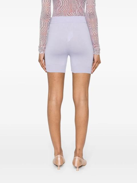 Vivienne Westwood Orb-embroidered knitted shorts - Purple