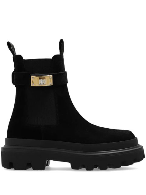 Dolce & Gabbana logo-plaque Chelsea boots - Black - zdjęcie produktu nr 1