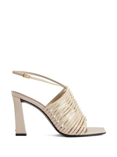 Giuseppe Zanotti Jane square-toe sandals - Neutrals - zdjęcie produktu nr 1