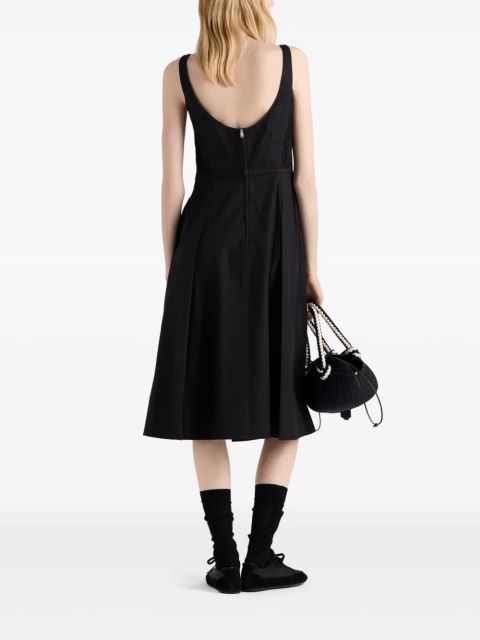 Prada cotton midi dress - Black