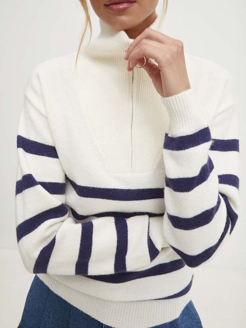 Answear Lab sweter z kaszmirem kolor biały - zdjęcie produktu nr 1