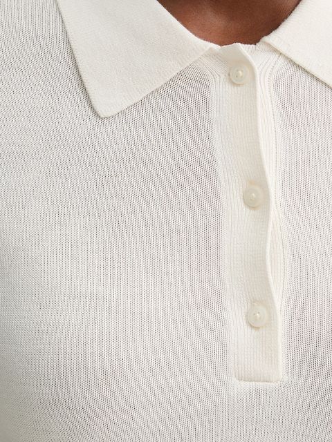 Calvin Klein polo damski kolor beżowy LV044C341G