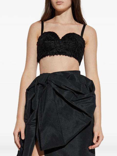 Givenchy sweetheart-neck crop top - Black - zdjęcie produktu nr 1